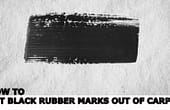 how to get black rubber marks out of carpet, how do you get black rubber stains out of carpet, black rubber marks on carpet, black rubber stains on carpet, how to get rid of rubber marks on carpet, remove black rubber marks from carpet, how to get black shoe marks out of carpet,